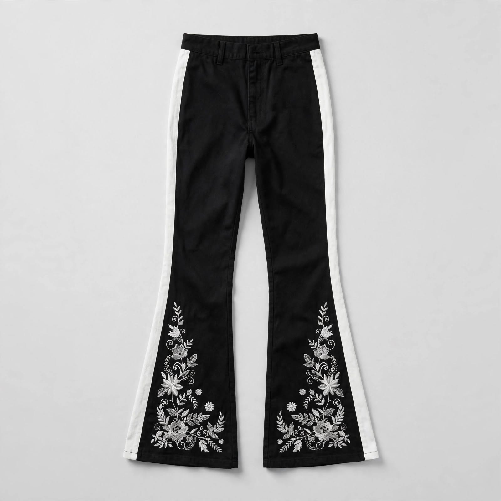 Embroidered Flared Pants